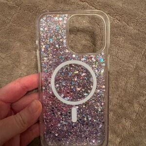 LuxyLemon Glitter MagSafe-Compatible Phone Case